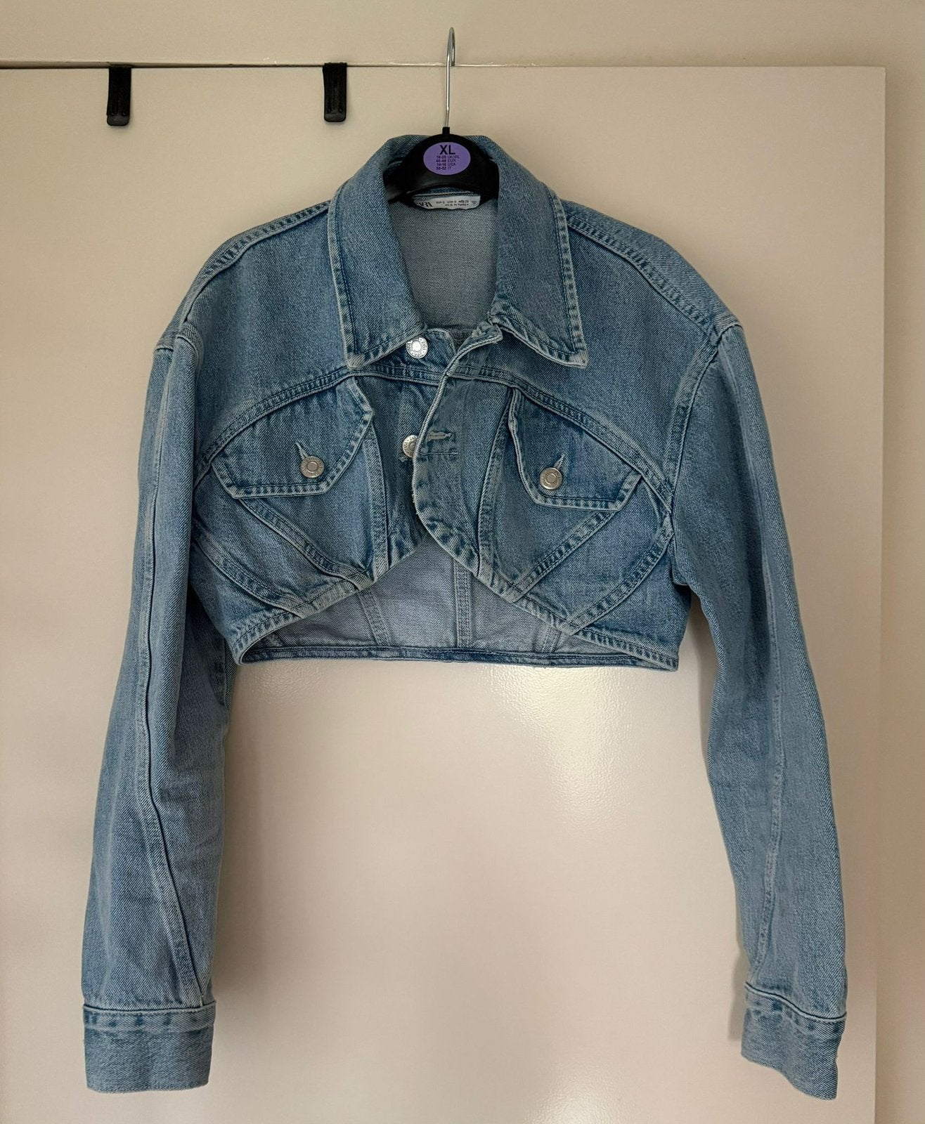 Bollero spijkerjasje Maat S Zara, Verzenden, Zo goed als nieuw, Blauw