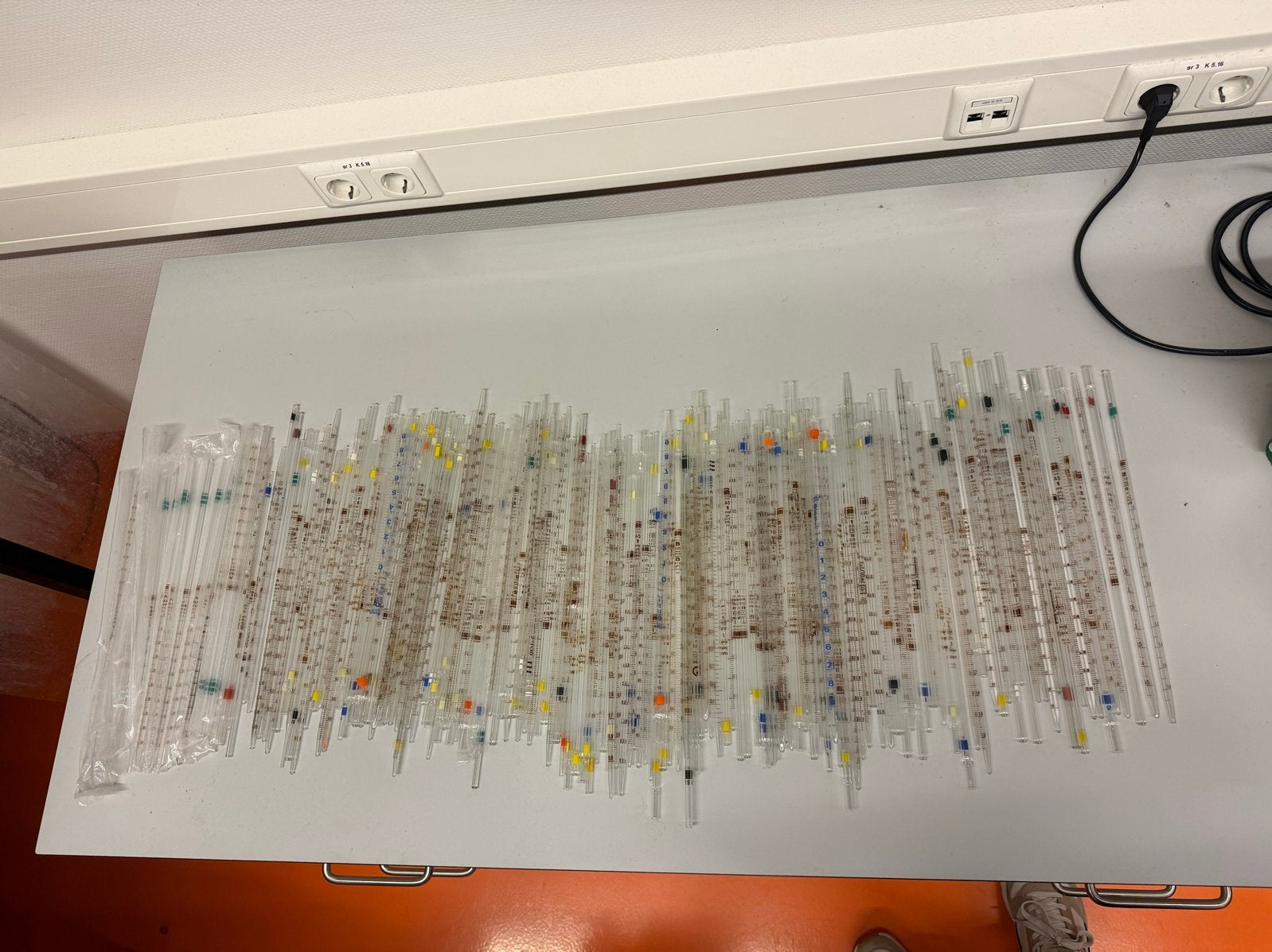 meetpipetten en volumepipetten - laboratorium, Ophalen
