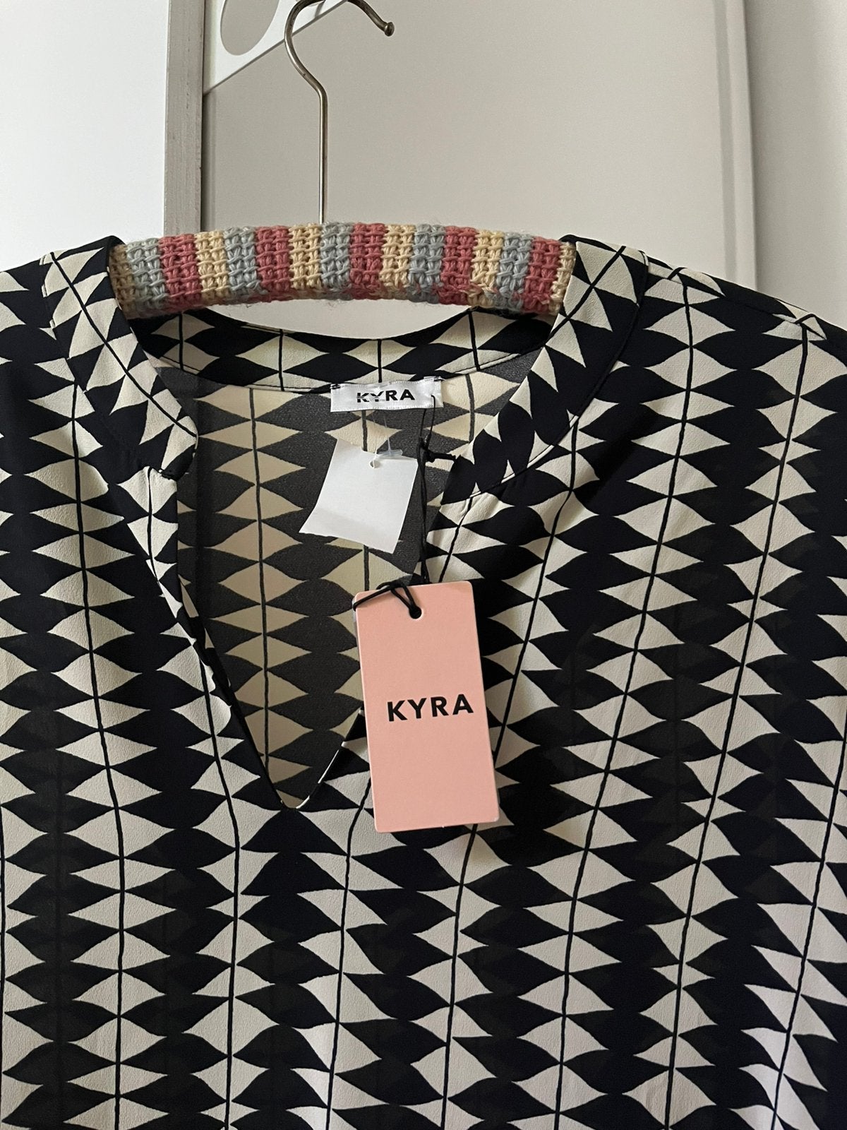 Nieuw met kaartje Kyra jurk xl wit zwart, Zwart, Maat 46/48 (XL) of groter, Nieuw, Ophalen of Verzenden