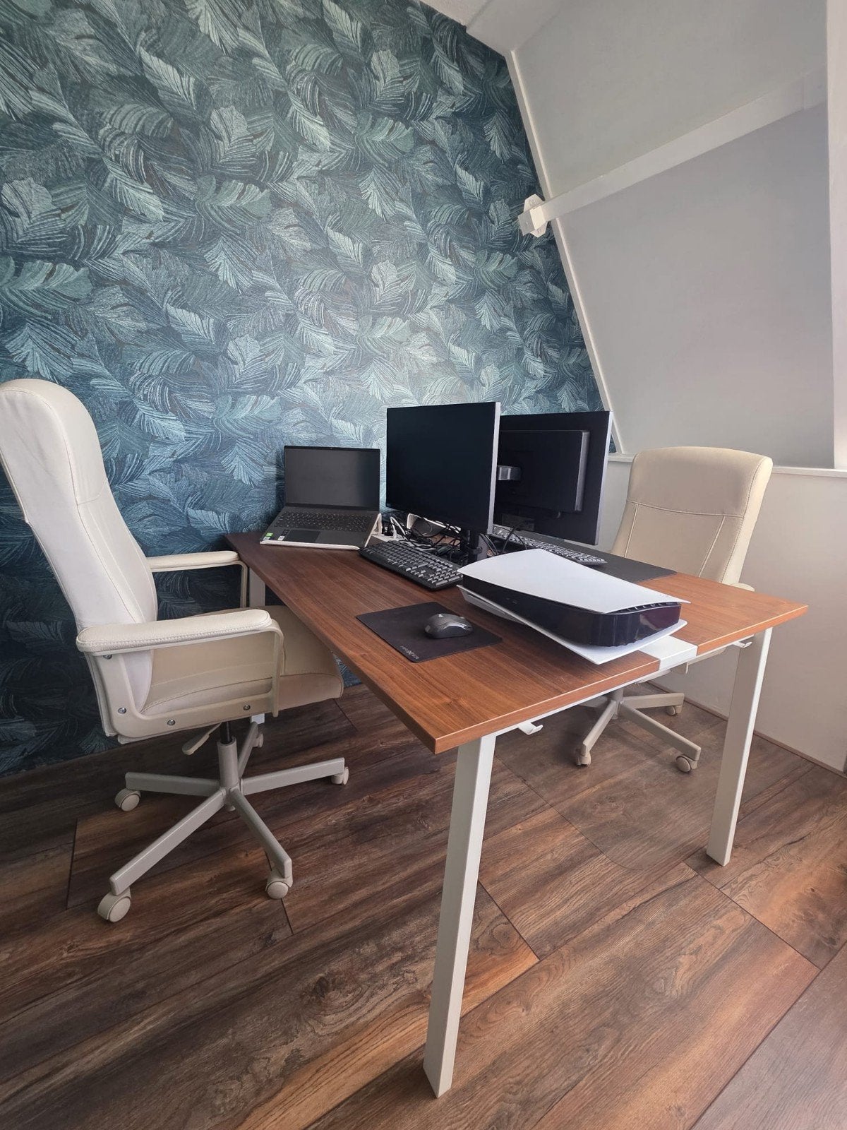Ikea Duo Bureau met Kabelgoot en Stekkerdoos, Gebruikt, IKEA, Duo-bureau, Ophalen