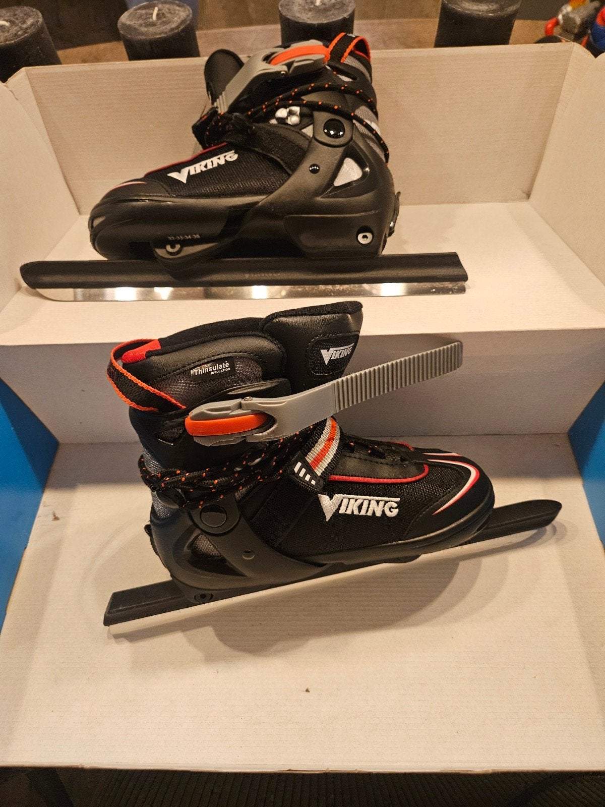Viking schaatsen verstelbaar maat 32-35, Sport en Fitness, Ophalen, Zo goed als nieuw, Noren, Viking