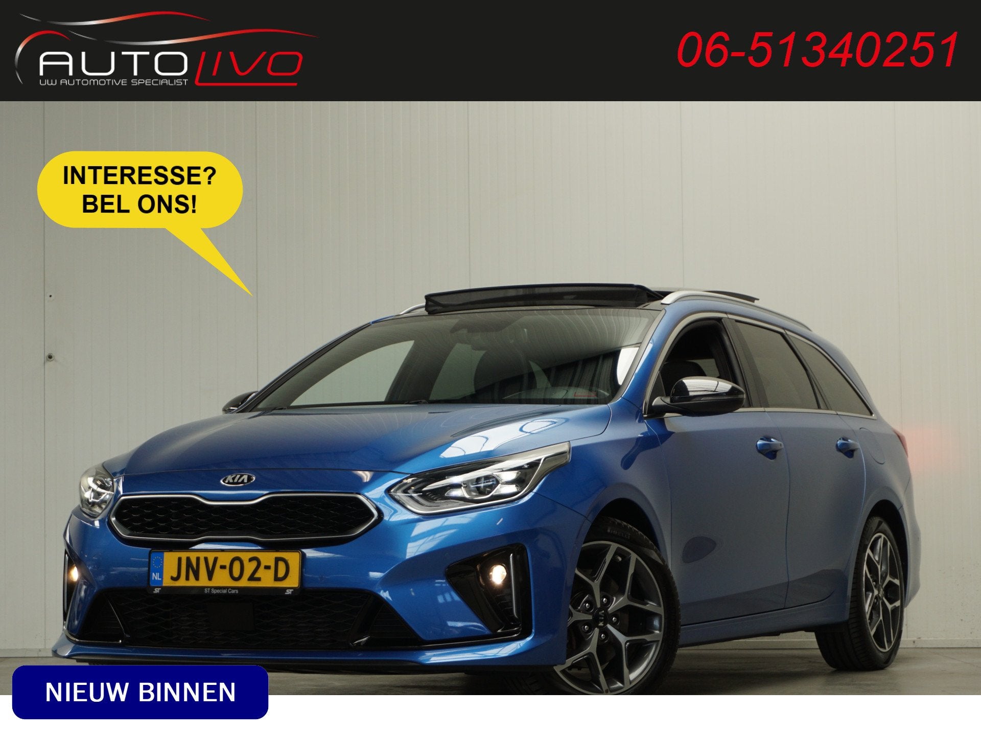 Kia Ceed Sportswagon 1.6 CRDi MHEV GT-PlusLine AUTOMAAT! BOM, Auto's, Dealer onderhouden, 136 pk, Gebruikt, 4 cilinders