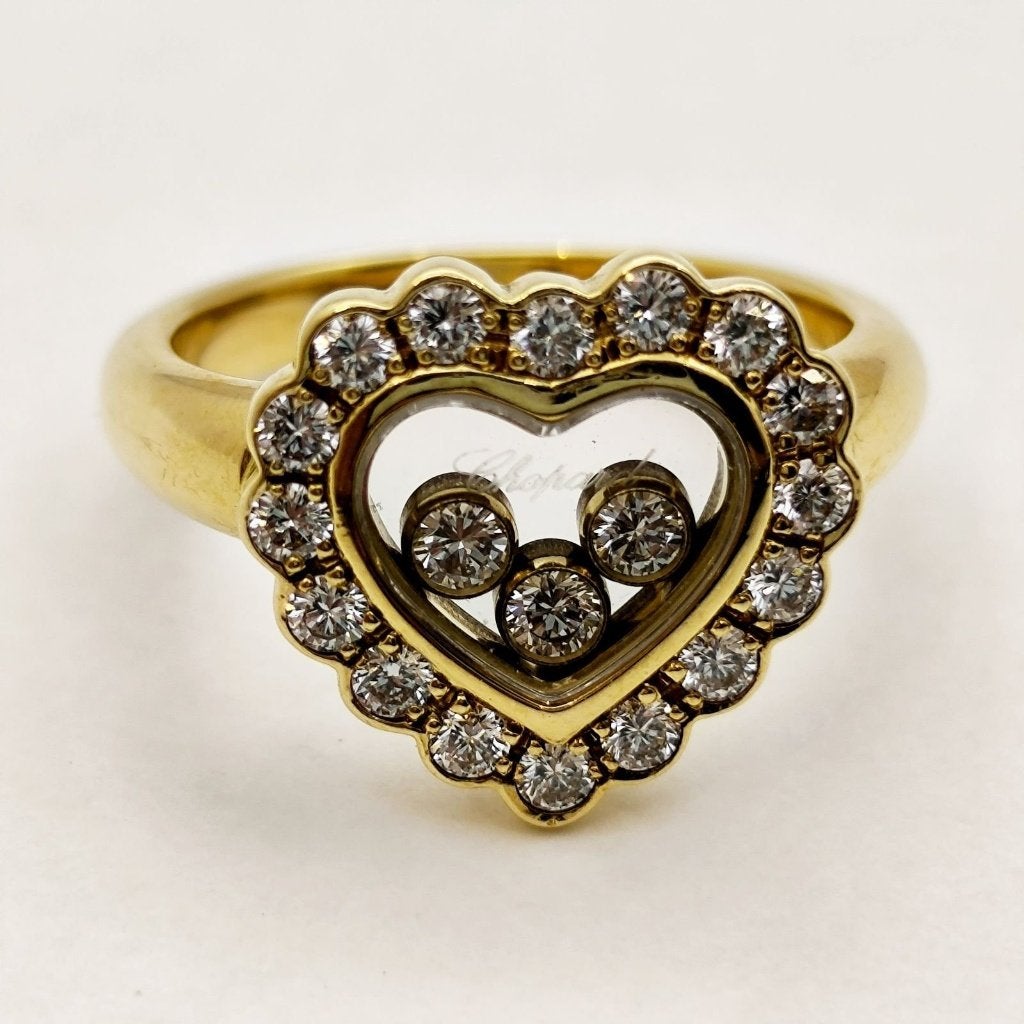Chopard Happy Diamonds Icons Heart ring, Ophalen of Verzenden, Zo goed als nieuw, 17 tot 18, Dame