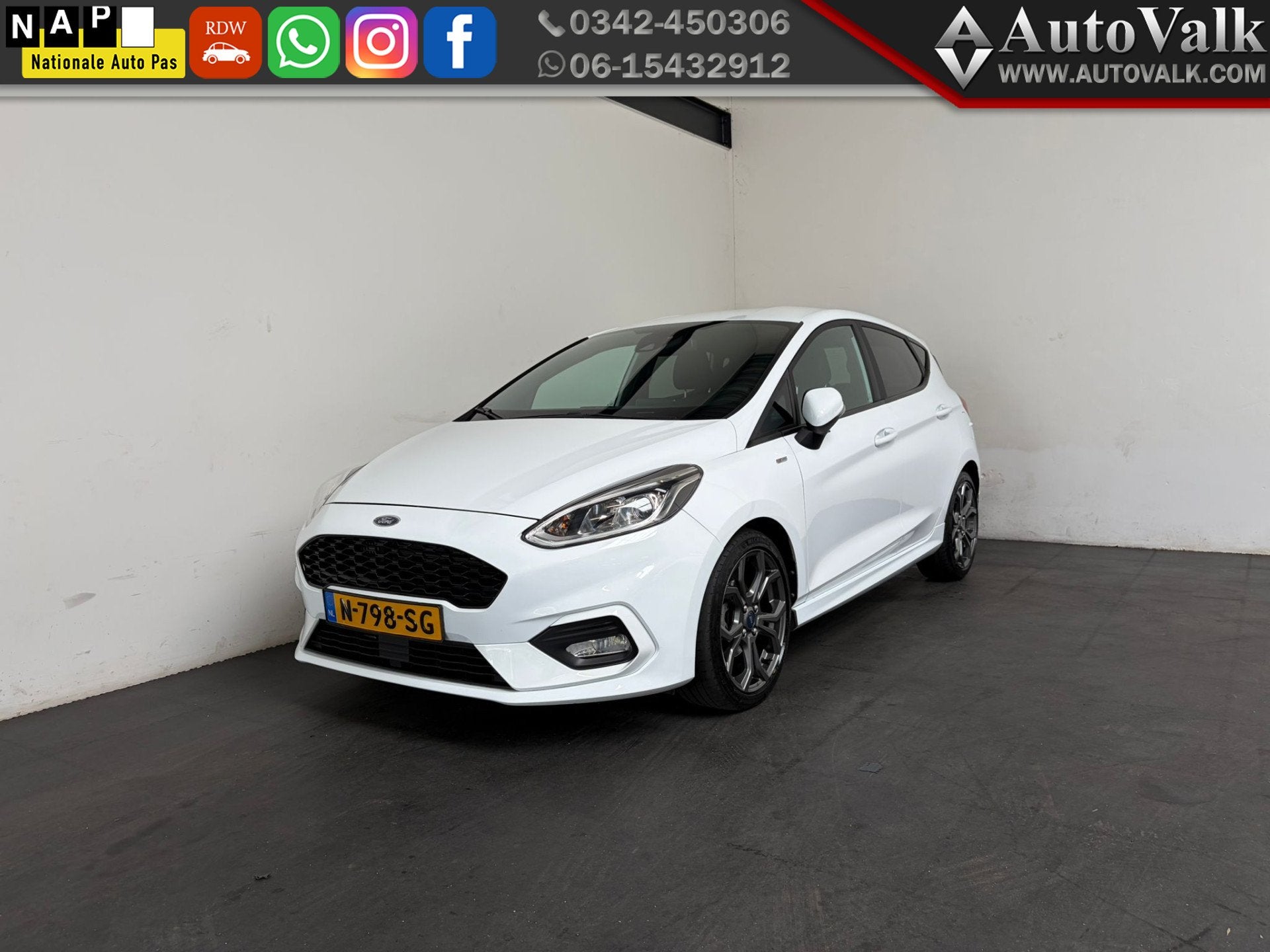 Ford Fiesta 1.0 EcoBoost ST-Line (bj 2017), Voorwielaandrijving, Gebruikt, Euro 6, Bedrijf