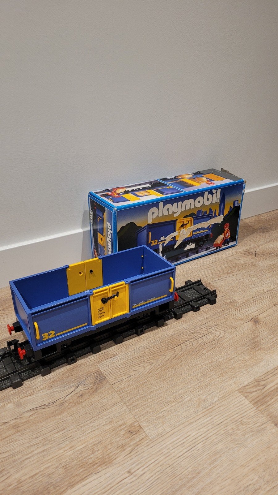Playmobil 4114 bakwagon trein wagon lgb rails treinset train, Ophalen of Verzenden, Zo goed als nieuw, Complete set