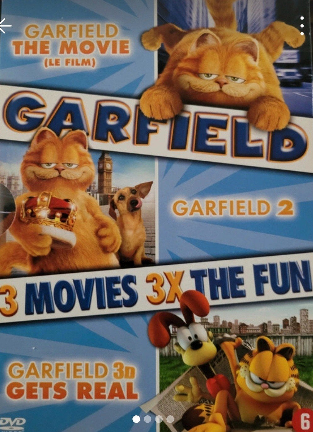 Garfield Boxset: 3 Hilarische Films voor het Hele Gezin, Alle leeftijden, Ophalen of Verzenden, Zo goed als nieuw, Amerikaans