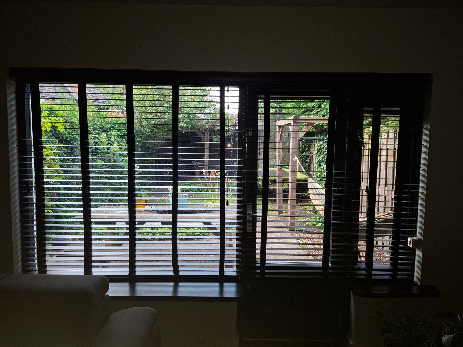 Houten lamellen, 3 stuks, totaal 3,10m breed, Ophalen of Verzenden
