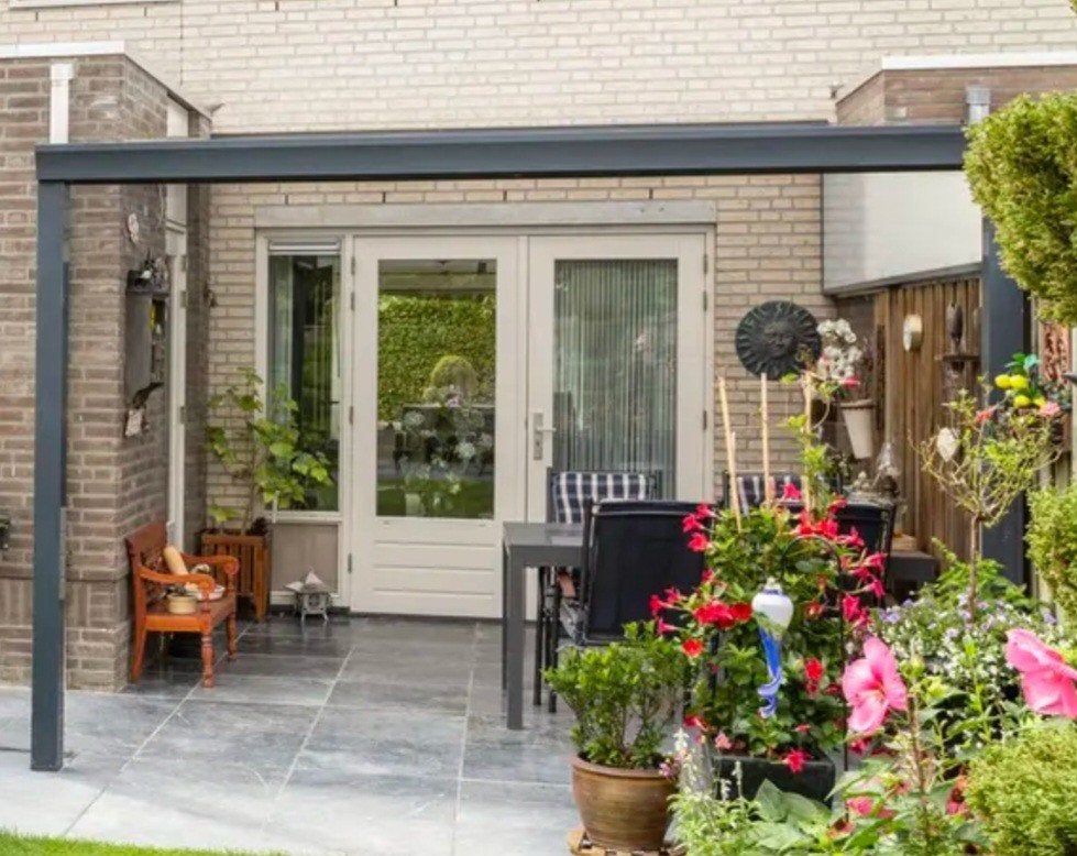 Terrasoverkapping aluminium polycarbonaat, Ophalen