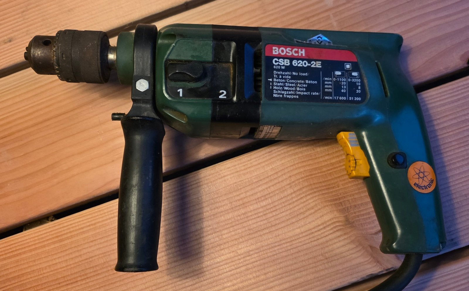 Bosch CSB 620-2E Klopboormachine - Goed Werkend, Doe-het-zelf en Verbouw, Gereedschap | Boormachines, Boormachine, Ophalen of Verzenden