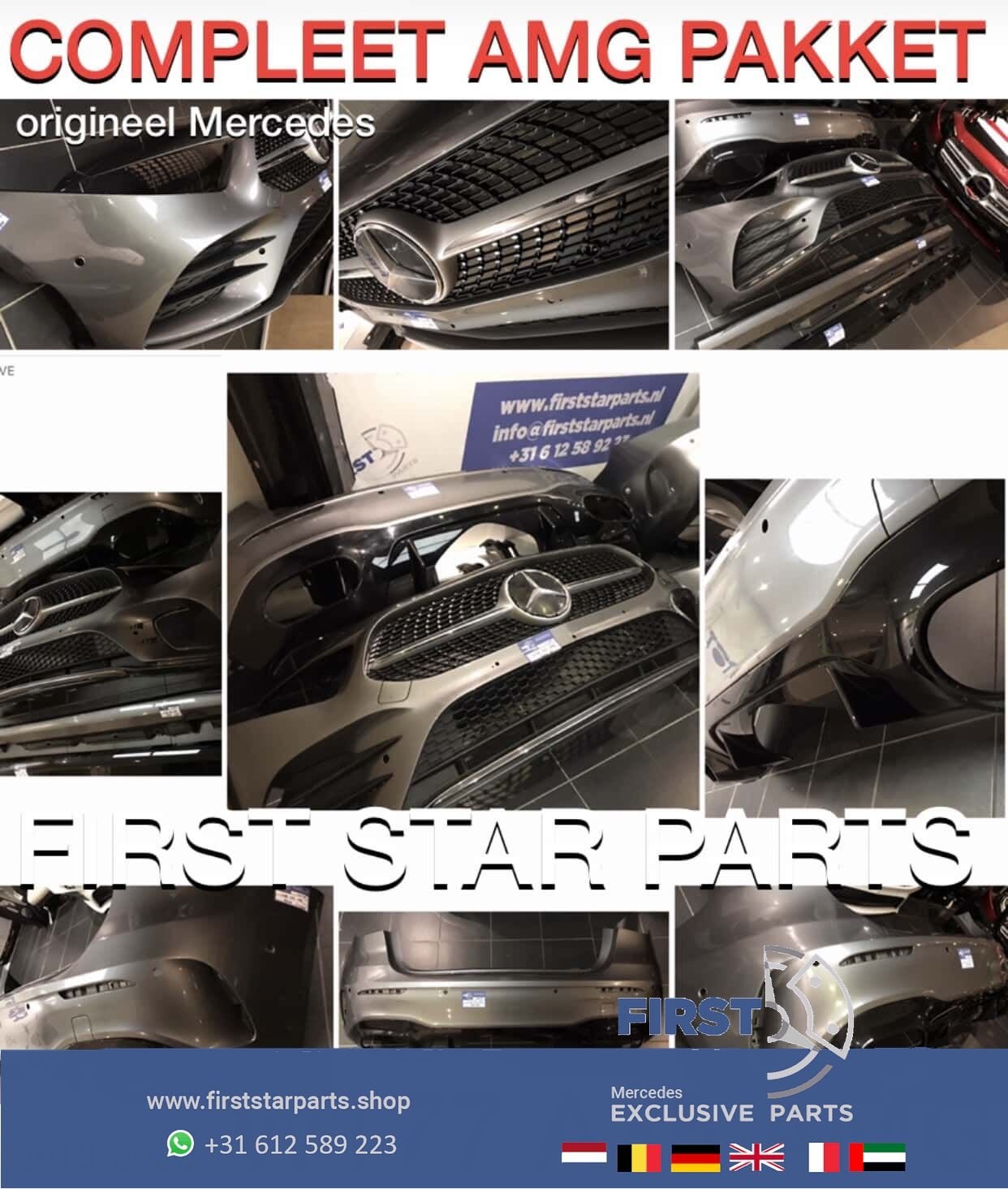 W177 A Klasse A35 AMG Pakket Mercedes A Klasse BUMPER SET OR, Gebruikt, -, Ophalen of Verzenden, Bumper