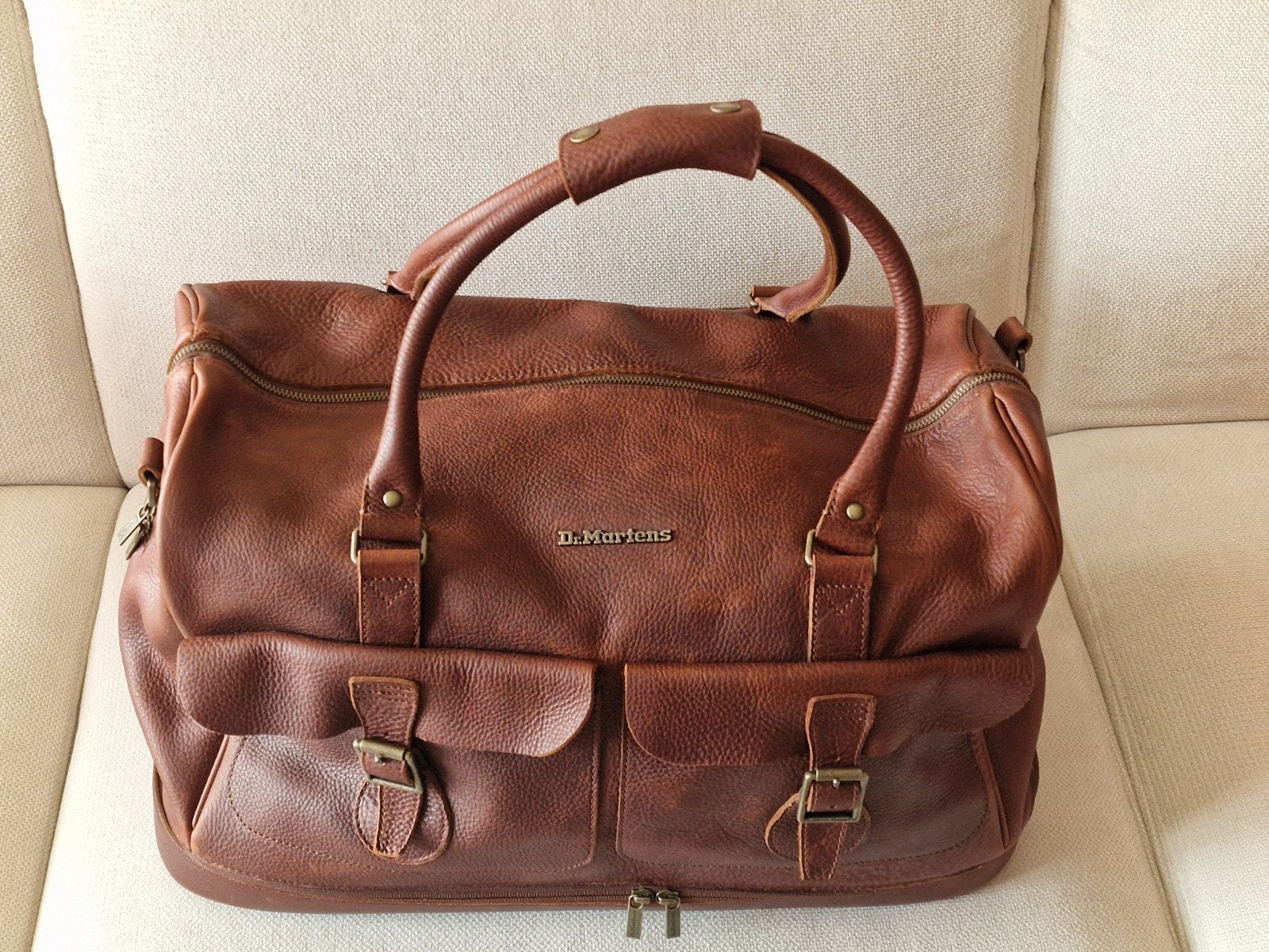 Dr. Martens Weekender Soft Leather Bag (Cashew), 40 tot 60 cm, Bruin, Ophalen of Verzenden, Nieuw