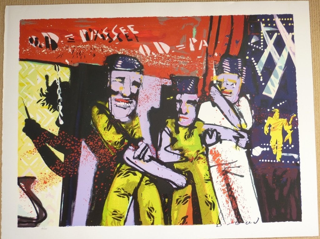 Herman Brood zeefdruk OD = Passee, Ophalen