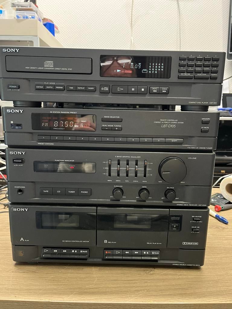 Sony LBT-D105 Compact Hifi Stereo Systeem met CD-speler, Ophalen, Gebruikt, Tuner of Radio, Sony
