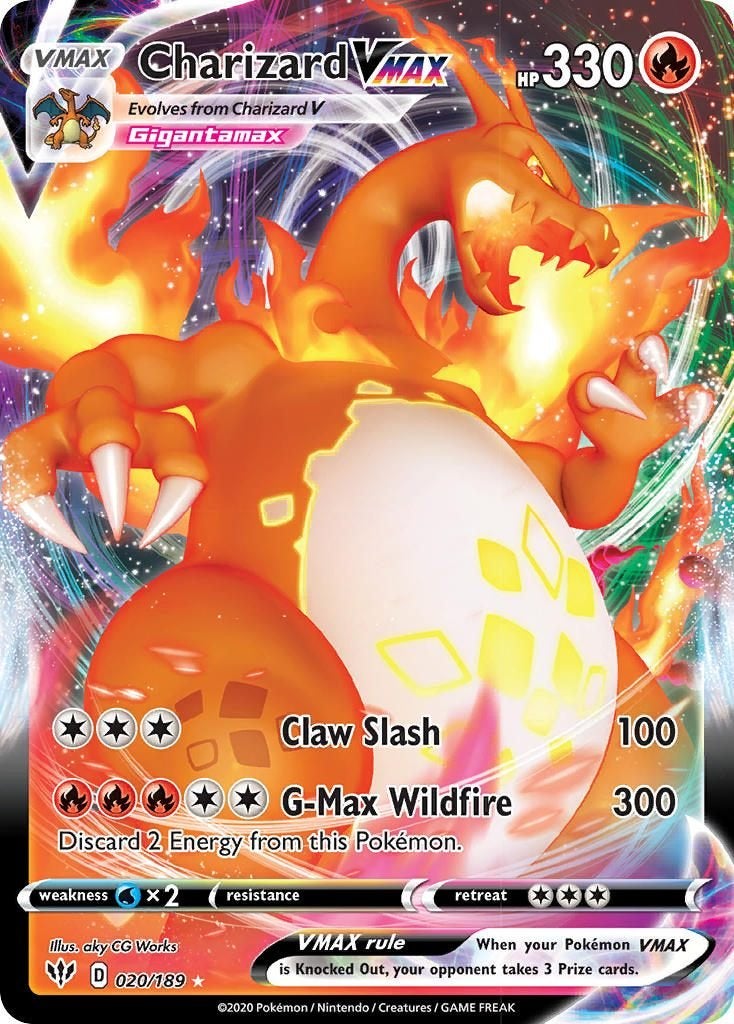 Darkness Ablaze » Charizard VMAX, Ophalen of Verzenden, Nieuw, Losse kaart