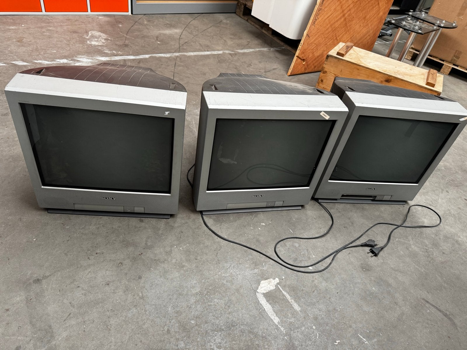 3x Sony CRT TV's - Vintage Televisies, Audio, Tv en Foto, Gebruikt, 50 Hz, Ophalen of Verzenden, HD Ready (720p)