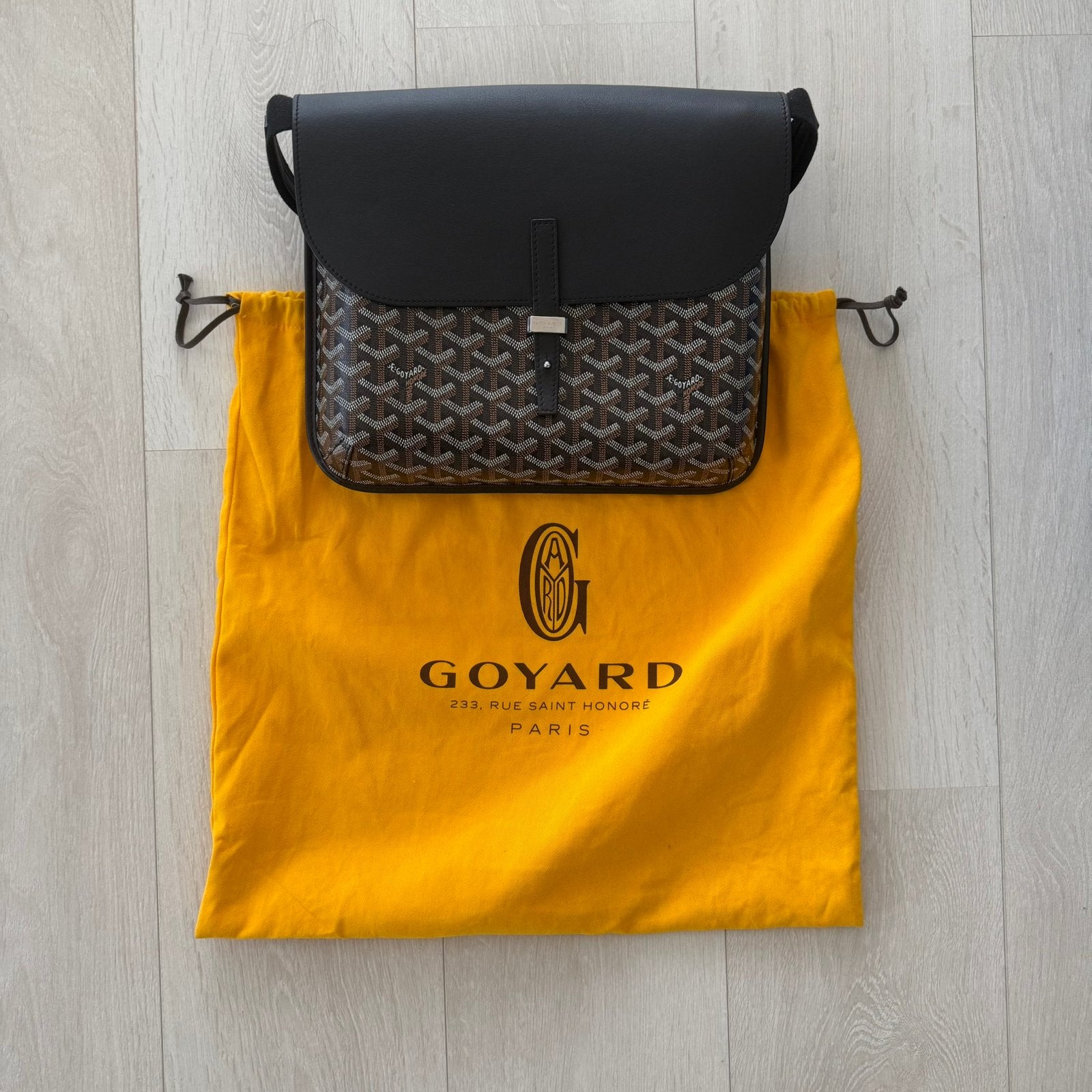 Goyard Coursier Messenger bag, Overige merken, Zwart, Ophalen of Verzenden, Zo goed als nieuw
