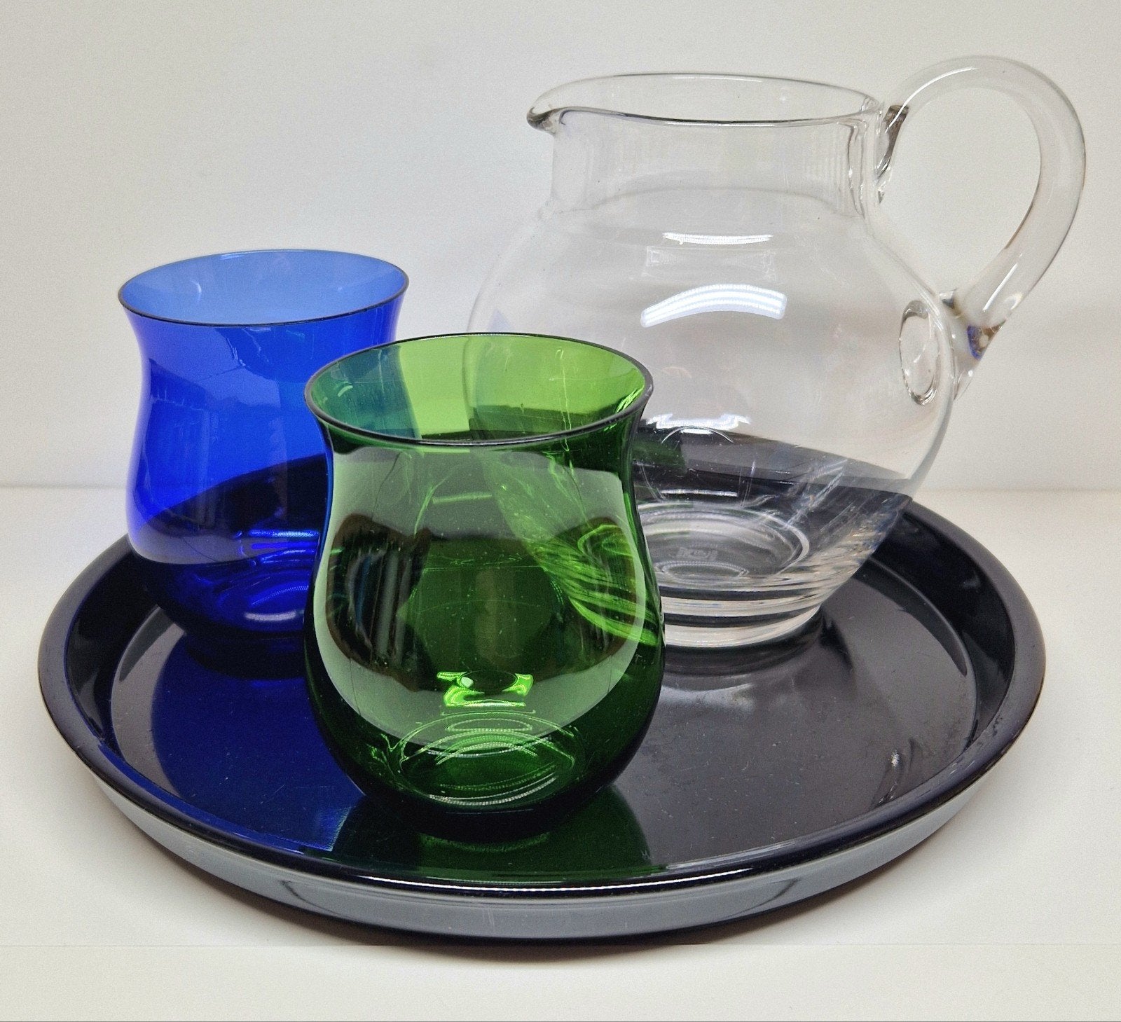 C. de Lorm Glasfabriek Leerdam meerkleurig waterstel 1920., Ophalen
