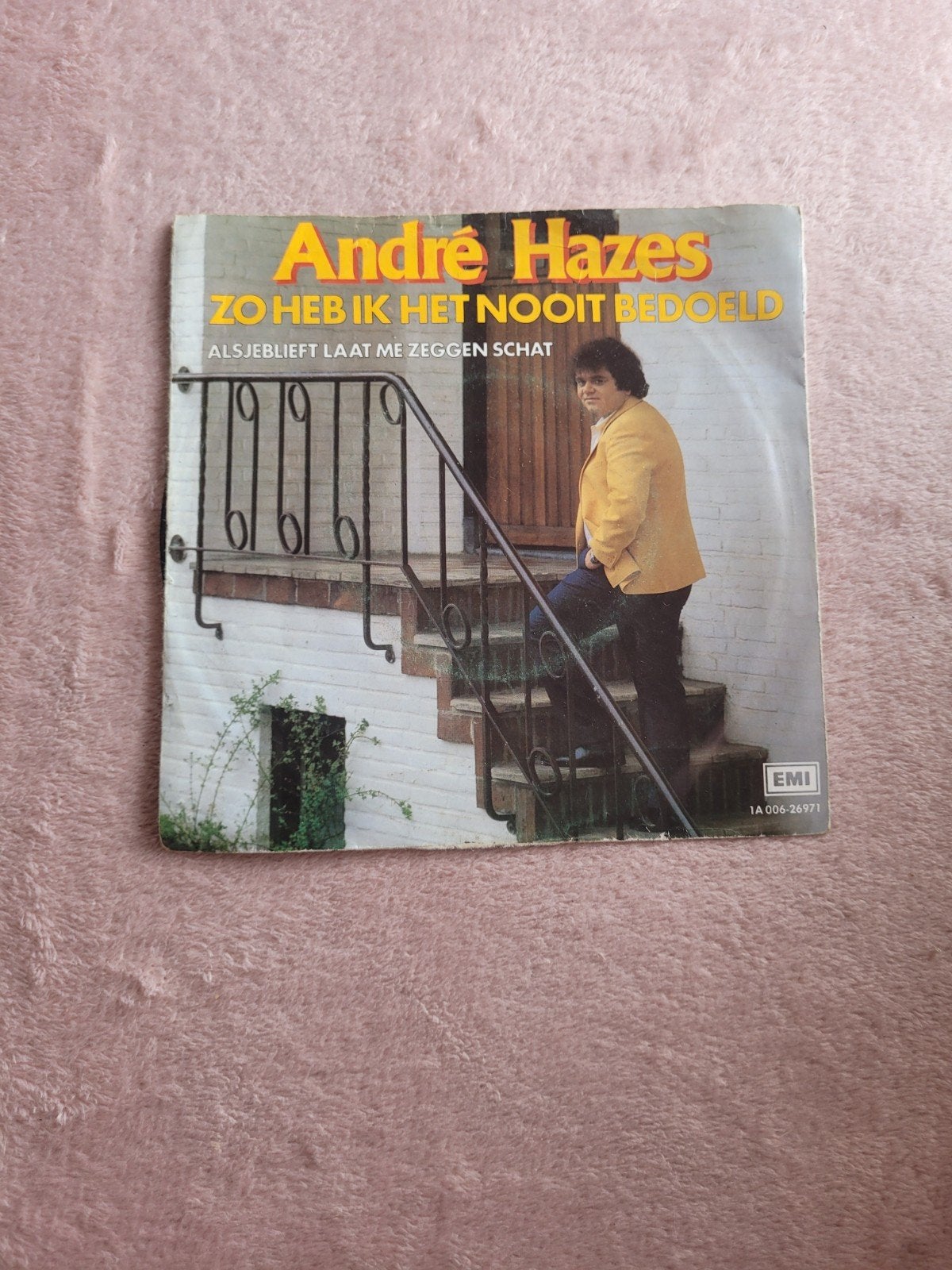 André Hazes - Zo Heb Ik Het Nooit Bedoeld Single Vinyl, Cd's en Dvd's, Vinyl Singles, Gebruikt, 7 inch, Ophalen of Verzenden, Nederlandstalig