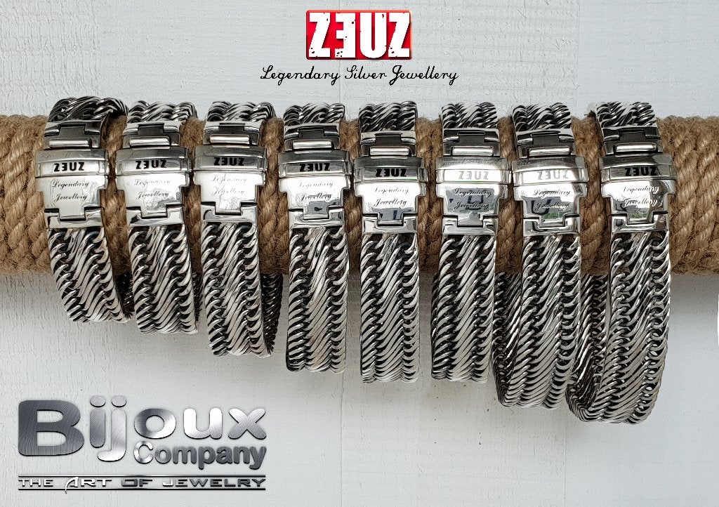 AANBIEDING: Z3UZ Nemesis zilveren armbanden 40-50 % korting!, Ophalen of Verzenden, Nieuw, Zilver, Zilver
