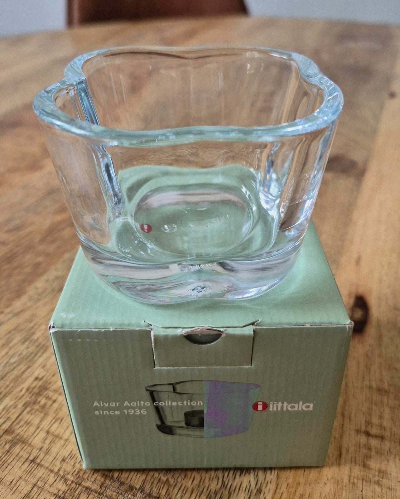 •Nieuw• Iittala Alvar Aalto Teelichthouder 60mm Clear, Wit, Waxinelichthouder, Nieuw, Ophalen of Verzenden