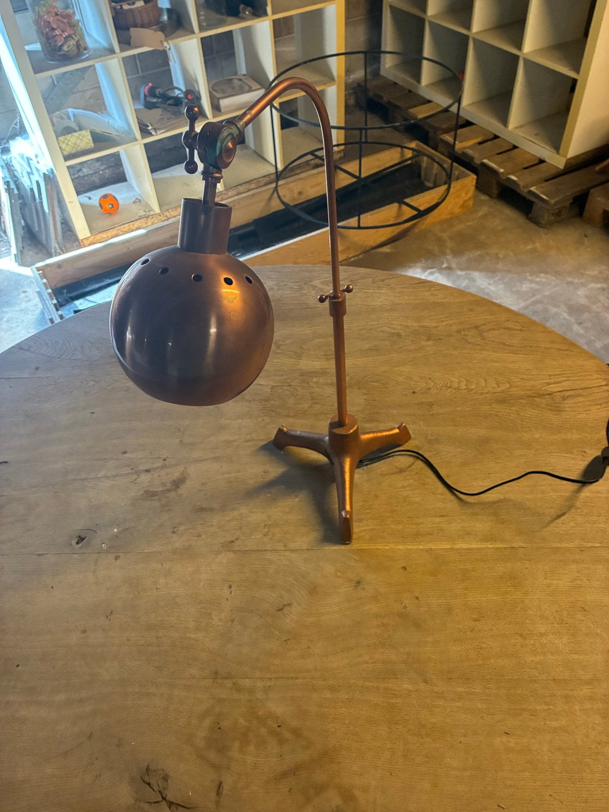 Pols Potten Koperen Bureaulamp - Vintage Stijl, Ophalen, Bureaulamp, Overige merken, Vintage