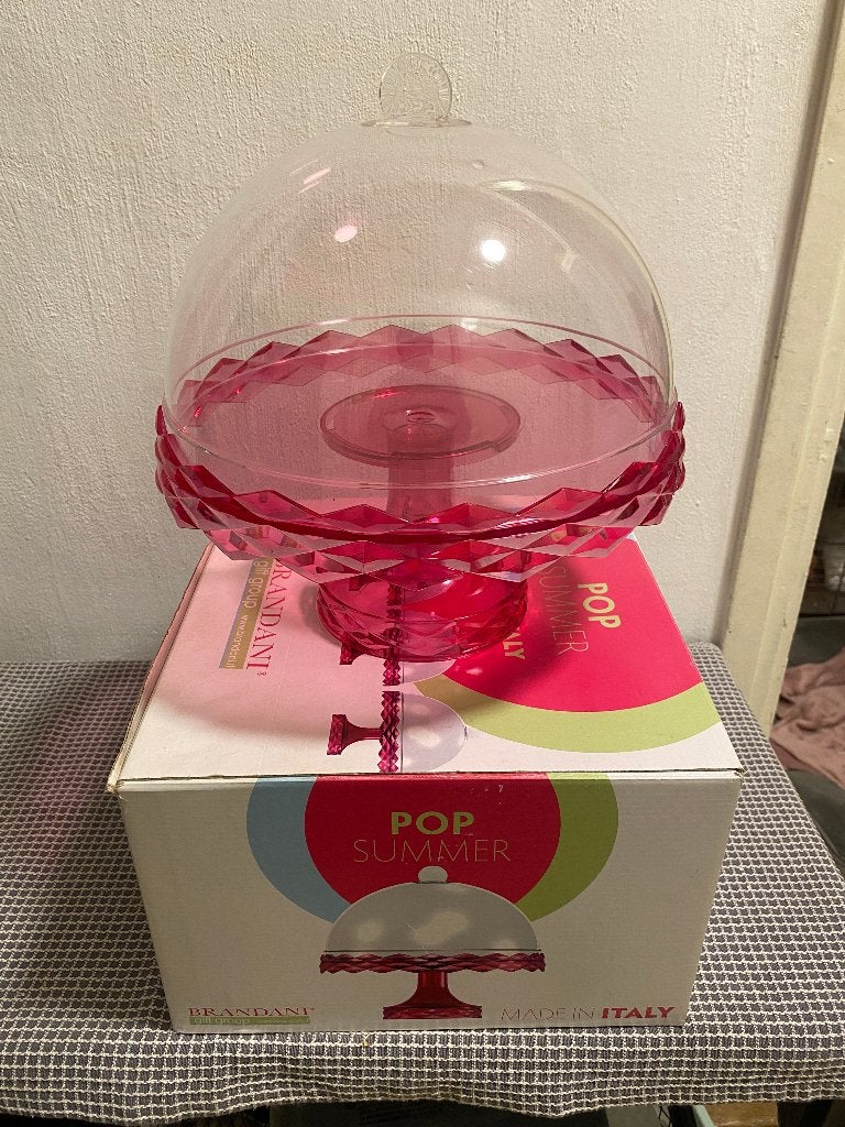 Brandani Taartplateau / Etagère met stolp, Ophalen of Verzenden, Nieuw, Taartplateau, Kunststof