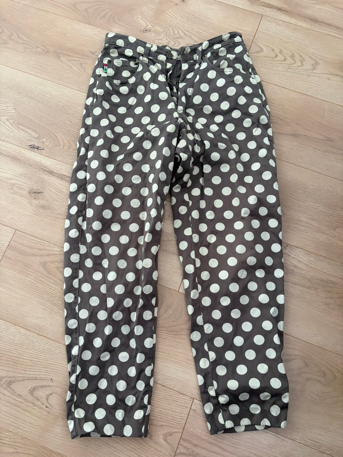 Vintage Moschino Jeans Polka Dot Made in Italy, Overige kleuren, Ophalen of Verzenden, Maat 34 (XS) of kleiner, Lang