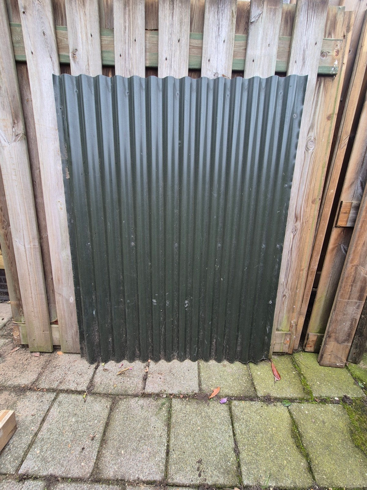 2x Stalen golfplaat 1.09 m x 1.49 m, Doe-het-zelf en Verbouw, Ophalen, Gebruikt