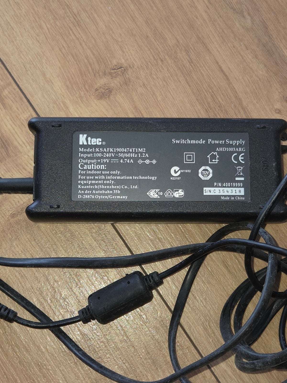 Ktec originele oplader te koop, Ophalen of Verzenden