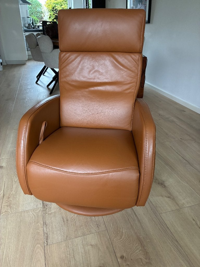 Prachtige Himolla leren relaxfauteuil - Zo goed als nieuw, Ophalen, Minder dan 75 cm, Modern, Comfort, Leer