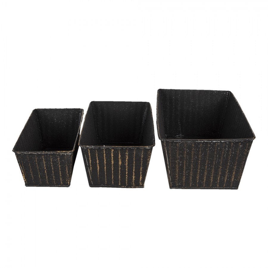CLAYRE & EEF - SET ZWART ZINKEN BAKKEN - VAN 19,50 NU 9,50, Nieuw, Ophalen of Verzenden, Metaal, Tuin