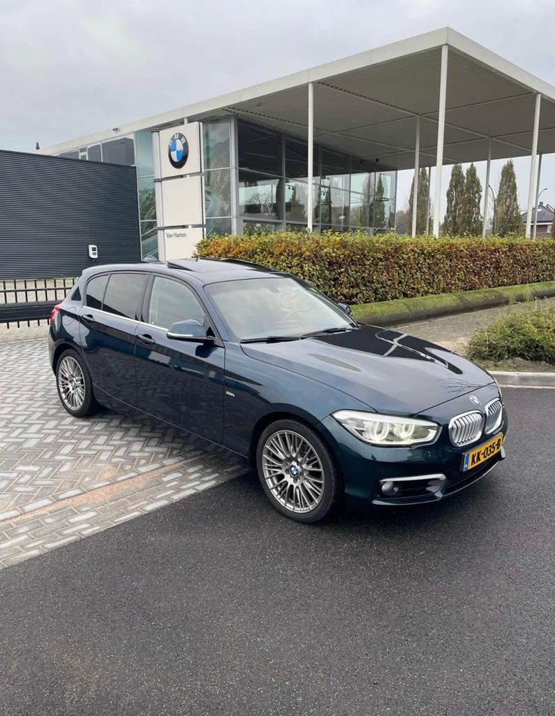 BMW 1-Serie 118i - Urban line, 1295 kg, Blauw, Origineel Nederlands, 650 kg