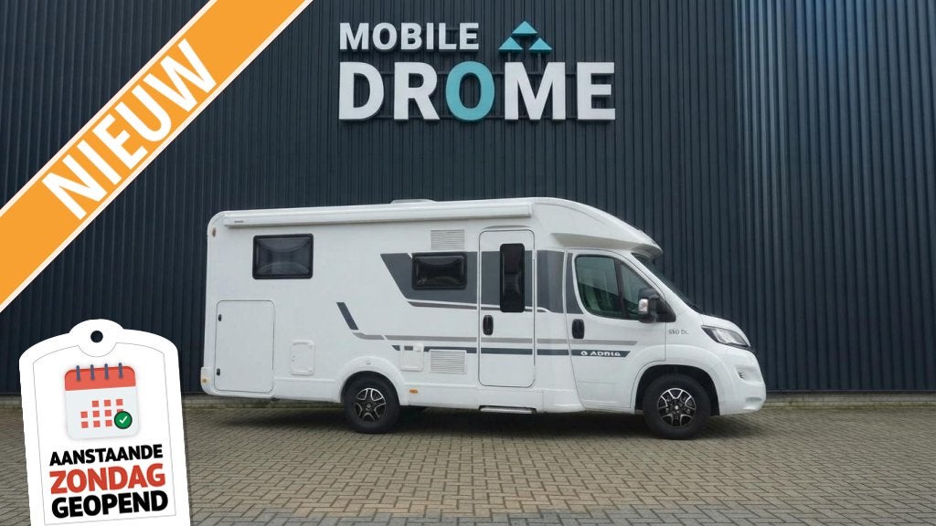 Adria Matrix Axess 670 SL 180 pk Automaat, Caravans en Kamperen, Automaat, Ringverwarming, Fiat, 7 tot 8 meter