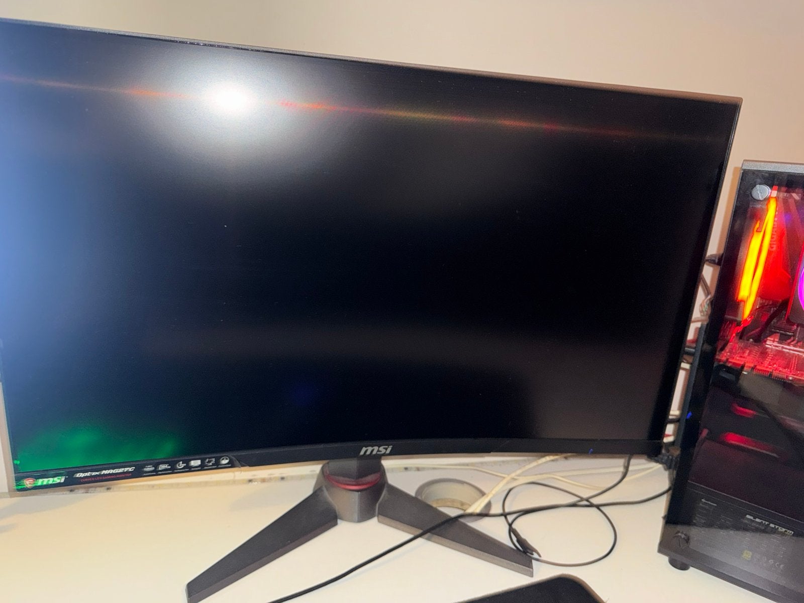 Msi beeldscherm, Ophalen of Verzenden, Gebruikt, 60 Hz of minder