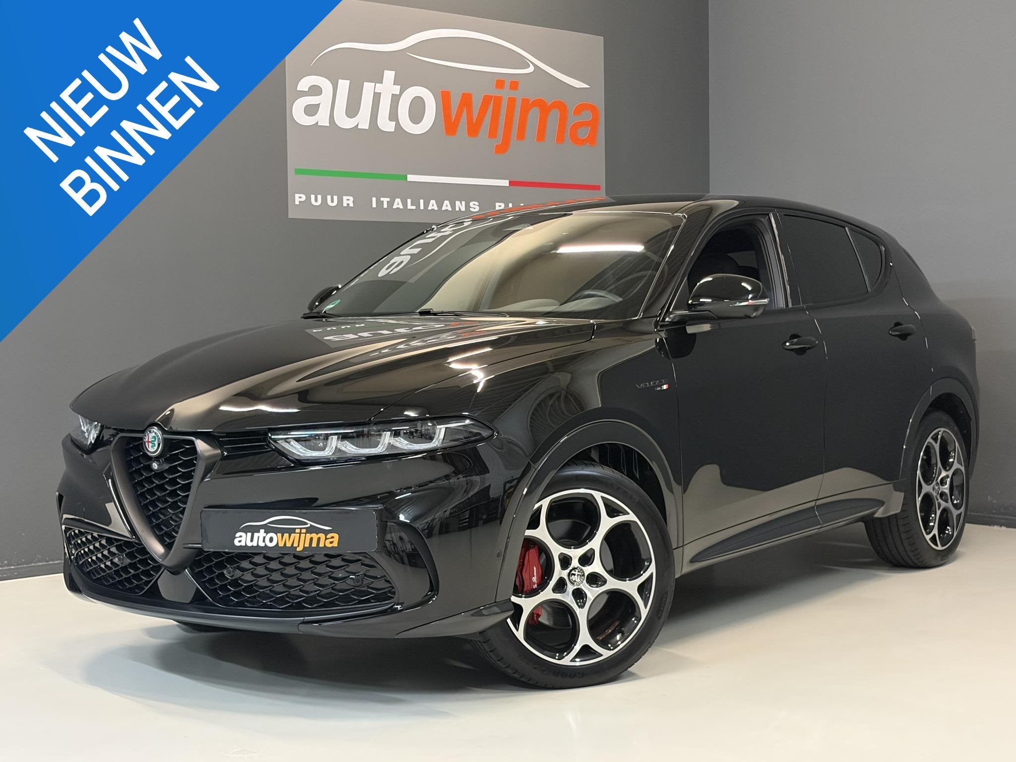 Alfa Romeo Tonale 1.5 VGT MildHybrid 160pk VELOCE Technologi, Auto's, Dealer onderhouden, Stof, Gebruikt, Zwart