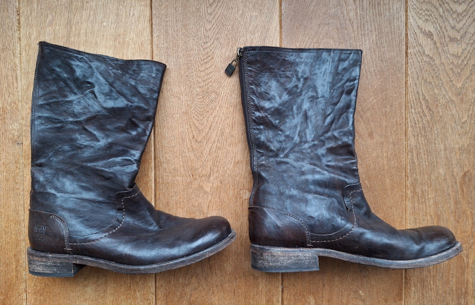 Leren laarzen - Walk in the Park - maat 39 - donkerbruin

He, Kleding | Dames, Schoenen, Bruin, Lage of Enkellaarzen, Ophalen of Verzenden