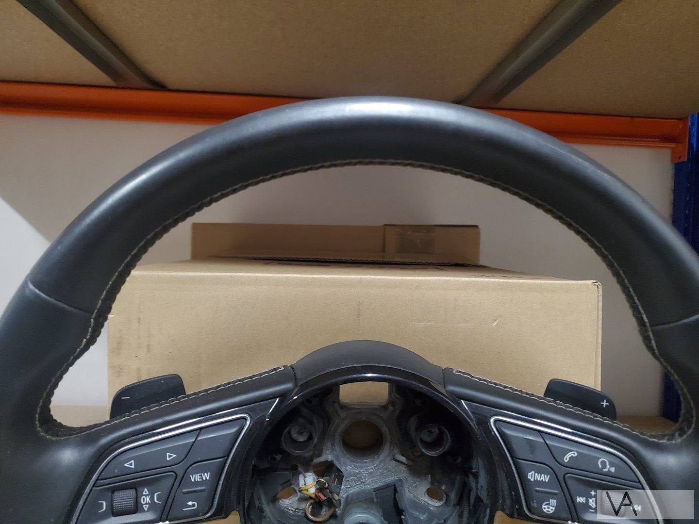 Audi S4 S5 8w stuur VERWARMD en flippers 8w0419091dc €, Gebruikt, -, -, -