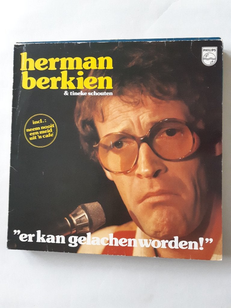 Herman Berkien en Tineke Schouten , er kan gelachen worden, Ophalen of Verzenden, Zo goed als nieuw, 12 inch, Levenslied of Smartlap