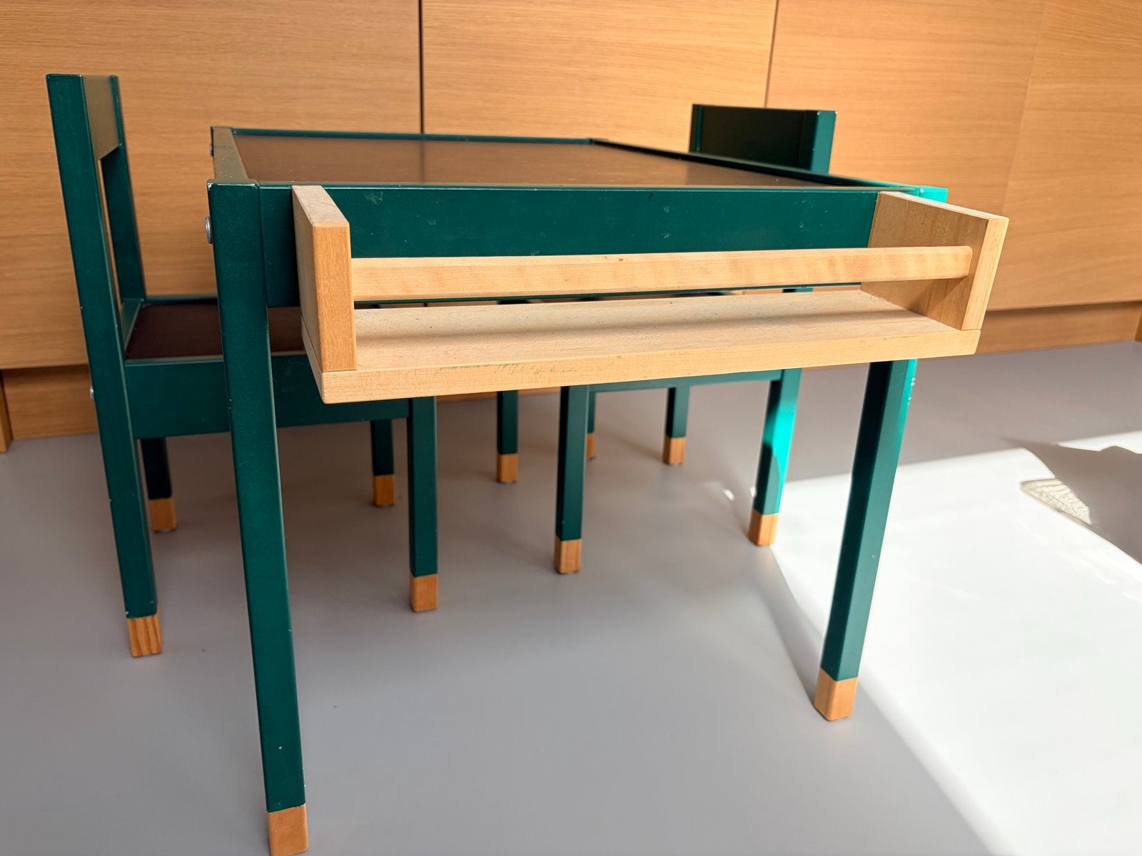 Ikea Kindertafel met stoeltjes - Groen, Ophalen, Gebruikt, Tafel(s) en Stoel(en)
