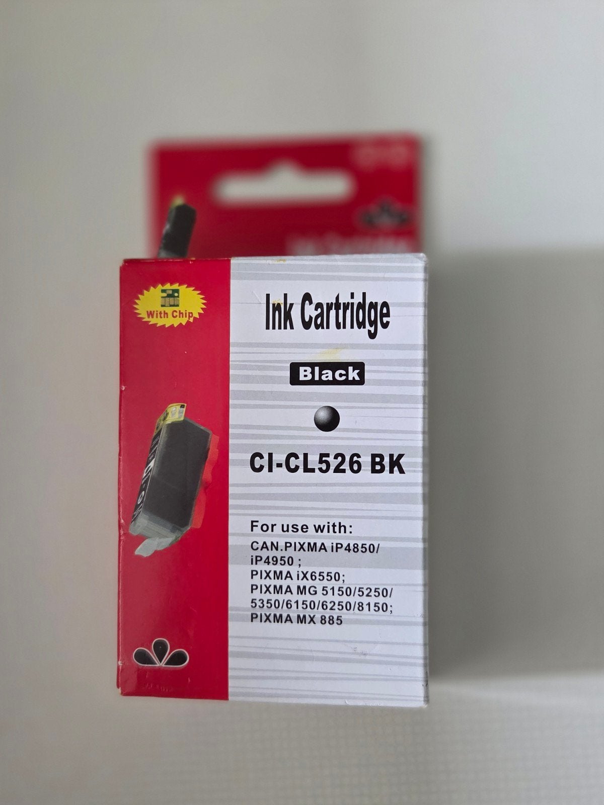 Zwarte inktcartridge CI-CL526 BK voor Canon PIXMA, Zwart-en-wit printen, Canon (compatibel), Printer, Inkjetprinter