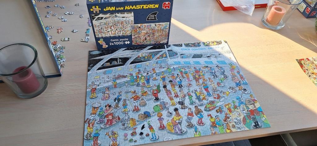 Jan van Haasteren - 2 in 1 puzzel, Ophalen of Verzenden, 500 t/m 1500 stukjes, Zo goed als nieuw, Legpuzzel