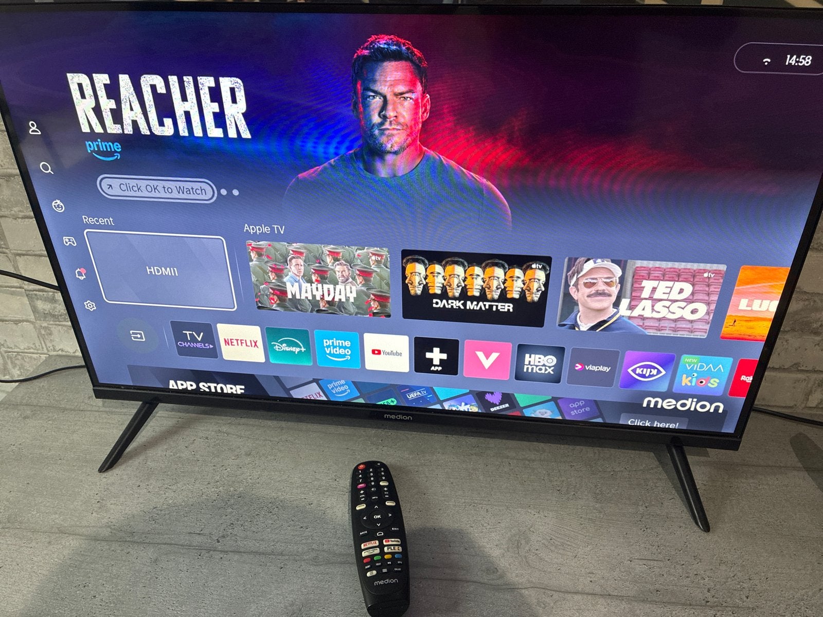 Medion Smart TV - Zo goed als nieuw, Ophalen, LED, 50 Hz, 80 tot 100 cm
