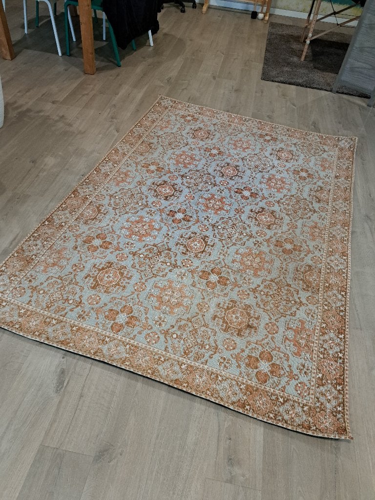 Vloerkleed vintage 230 x 160, Ophalen, 150 tot 200 cm, Bruin, 200 cm of meer