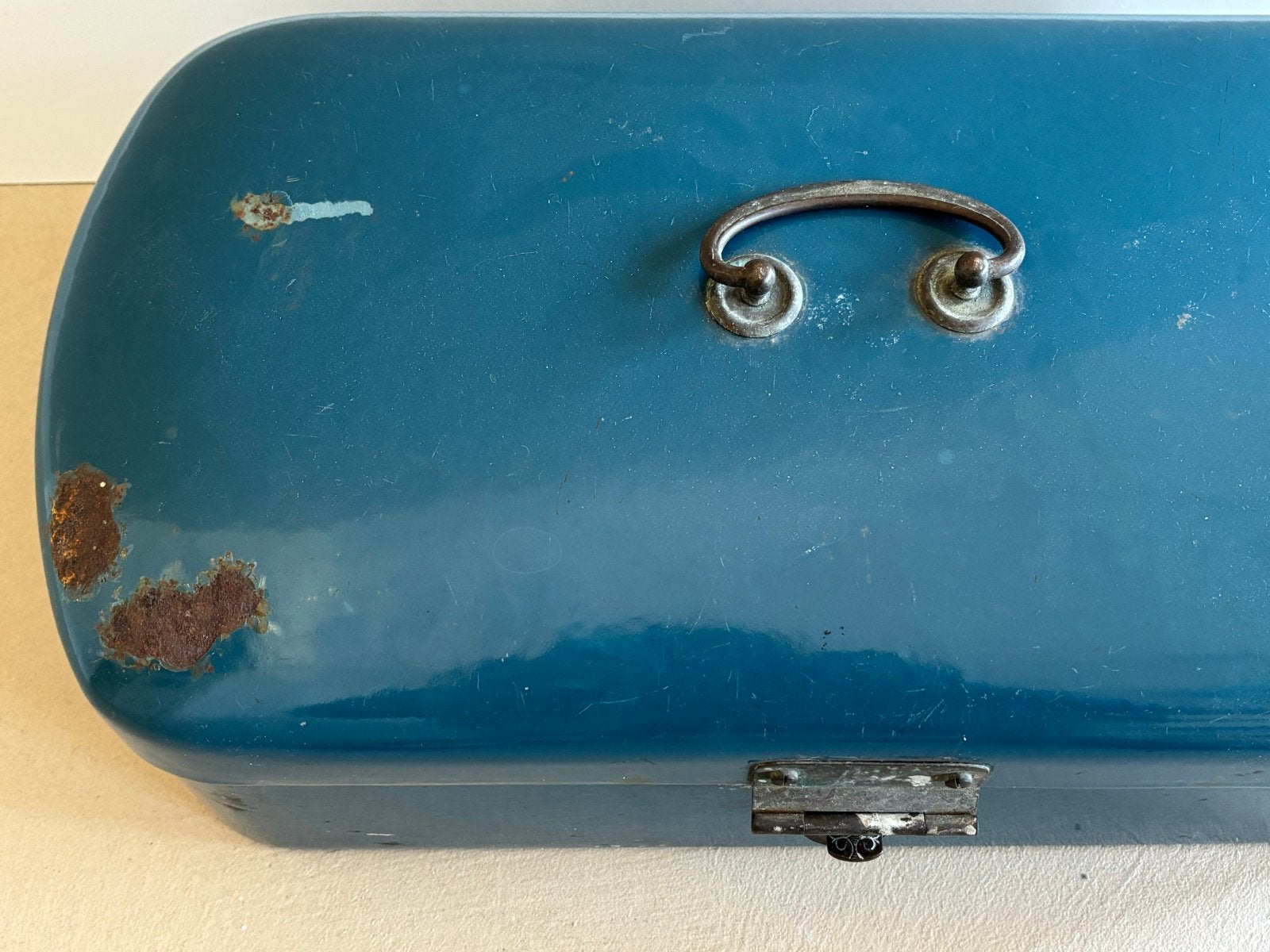 Vintage metalen broodtrommel, Ophalen of Verzenden