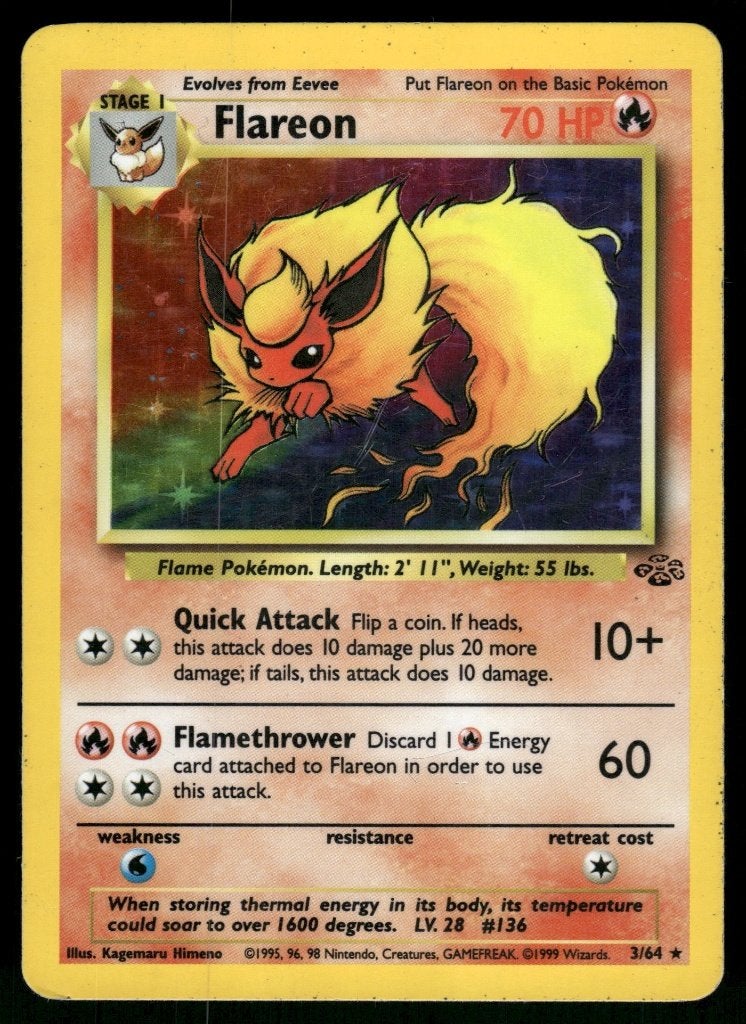 Flareon 3/64 - Jungle (EX), Hobby en Vrije tijd, Verzenden, Gebruikt