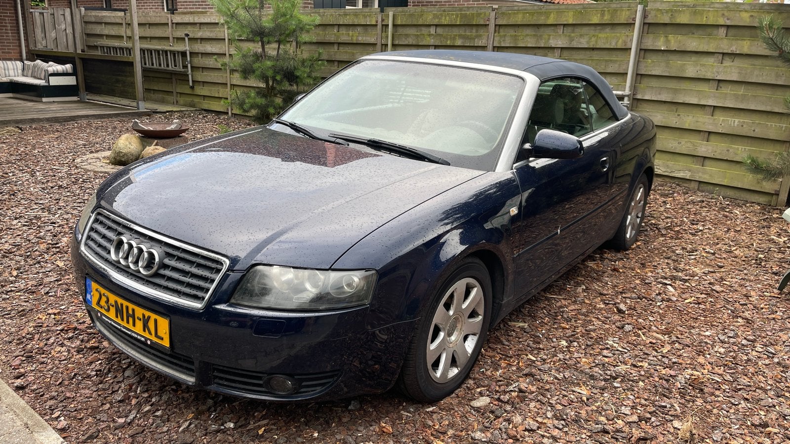 Audi A4 2.4 V6 125KW Cabrio AUT 2003 Blauw, Auto's, Audi, USB, Beige, Cabriolet, A4