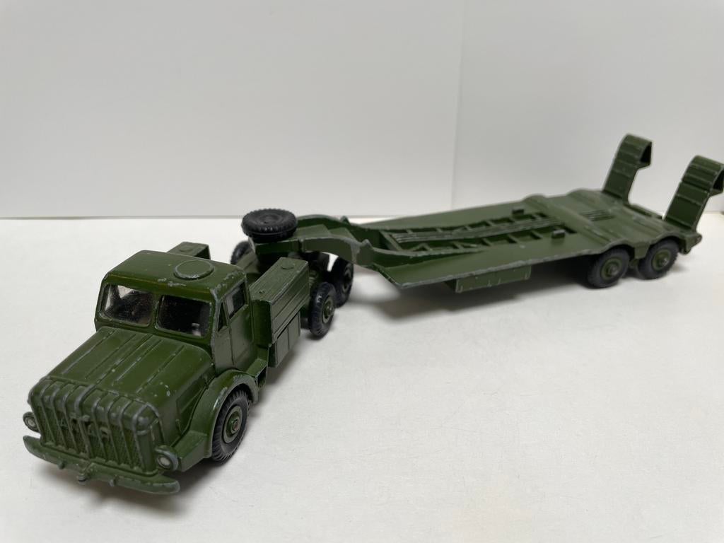 Dinky toys 660 mighty antar tank transporter dieplader, Ophalen of Verzenden, Gebruikt, Bus of Vrachtwagen, Dinky Toys