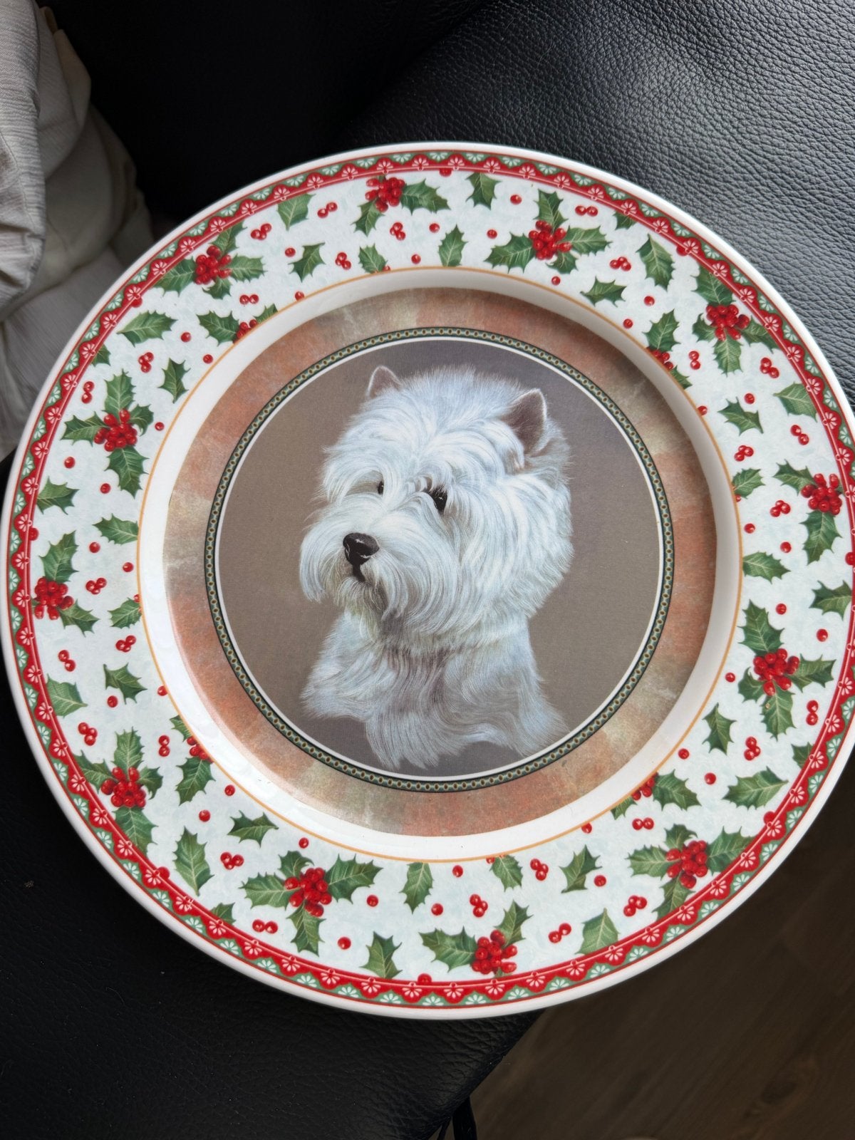 West Highland white terrier kerst bord, Ophalen of Verzenden