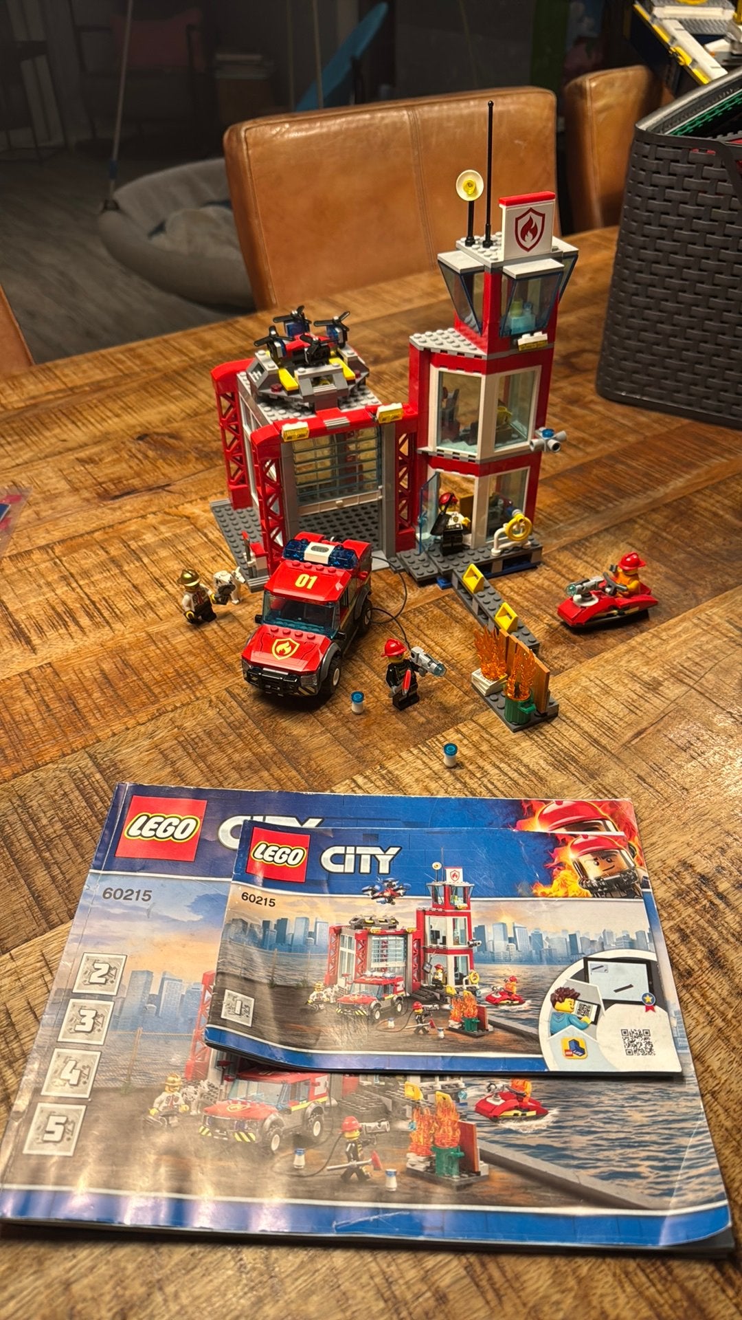 Legoset 60215 Brandweerkazerne - compleet, Ophalen, Zo goed als nieuw
