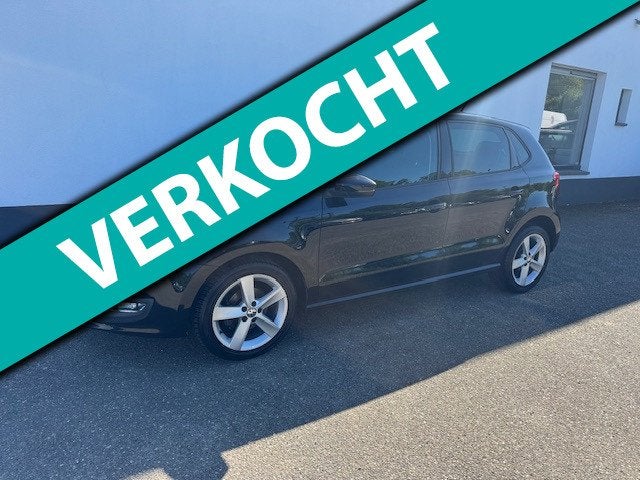 Volkswagen Polo 1.2 TSI Highline, '12, 5-drs nl-auto in een, Auto's, Voorwielaandrijving, Euro 5, Stof, Zwart